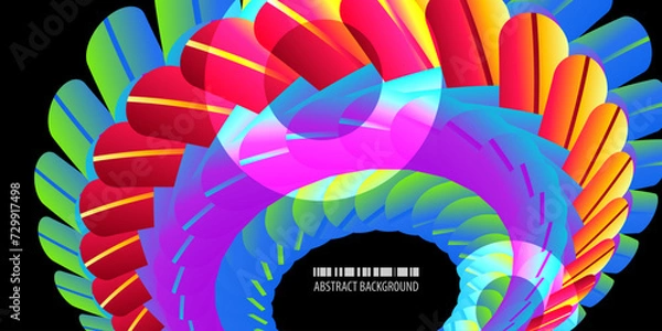 Obraz Geometric colorful abstract background vector template