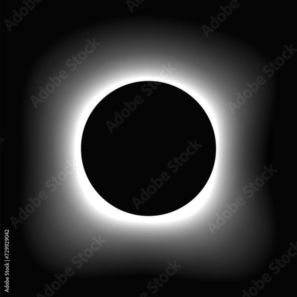 Fototapeta Circle illuminate light frame