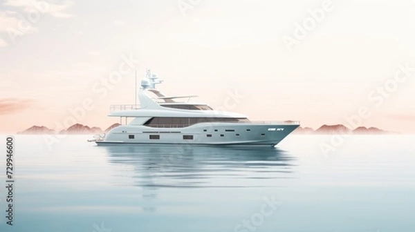 Obraz Luxury yacht on the water.