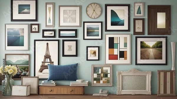 Fototapeta Whispers of Wanderlust: Travel Tales in Every Frame, modern living room