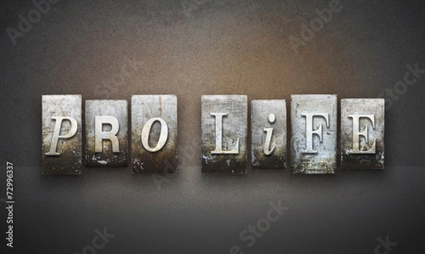 Obraz Pro Life Letterpress