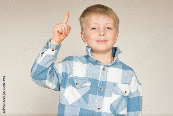 Obraz a child boy has an idea