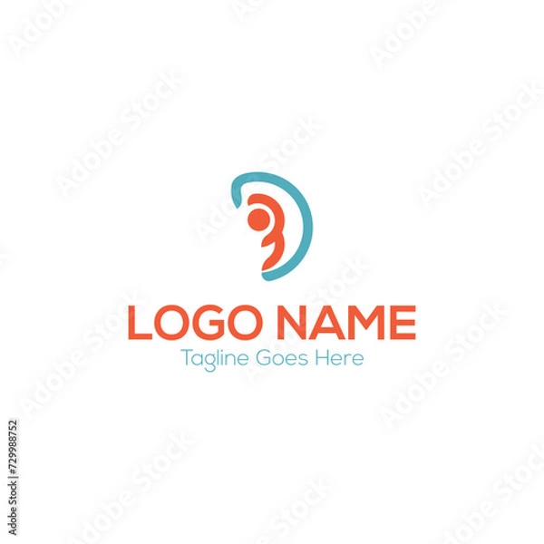 Fototapeta BD Letter Logo Design