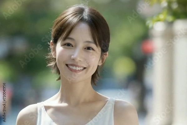 Obraz 笑顔の30代女性