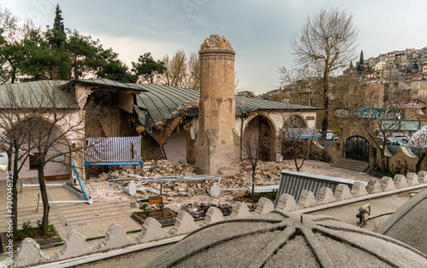 Obraz mosque in Kahramanmaras, earthquake