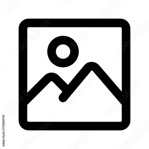 Fototapeta image line icon