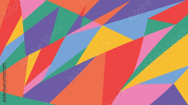 Fototapeta Abstract colorful geometry minimalistic vector pattern illustration