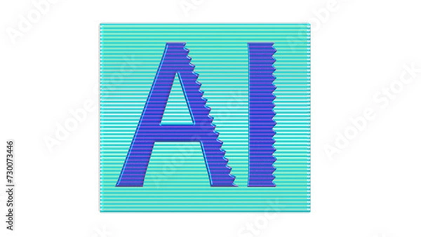 Fototapeta AI logo design