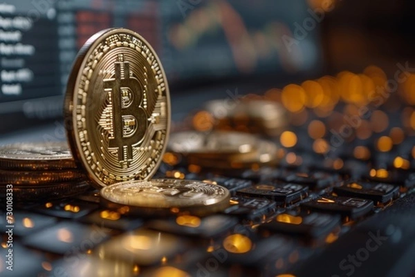 Obraz Bitcoin Kryptowährung digital Geld Börse