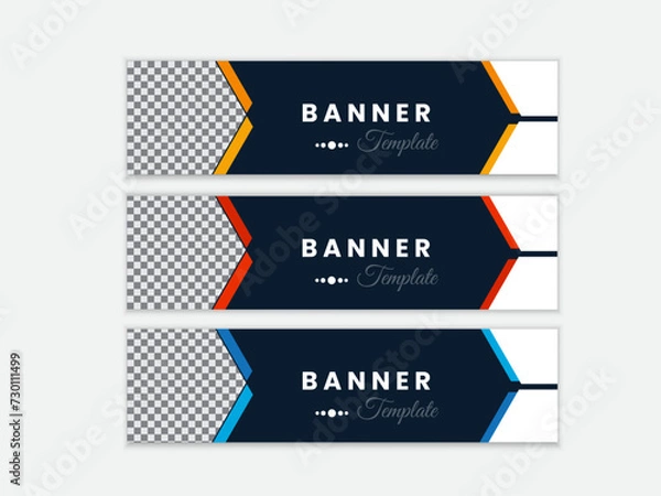 Obraz Corporate Website Banner Template Vector 