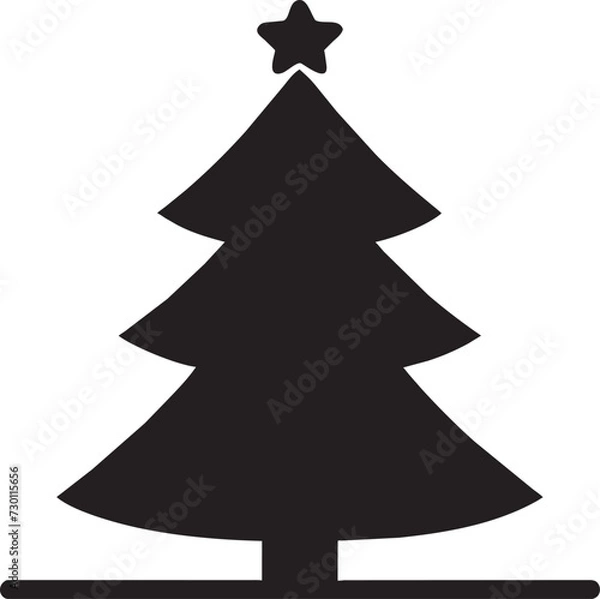 Obraz christmas tree, icon