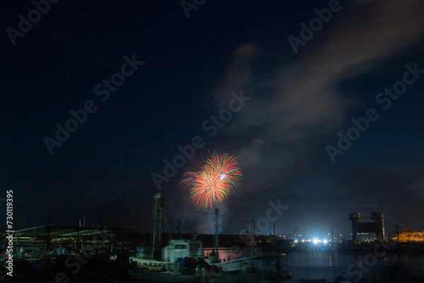 Obraz 大洗の花火