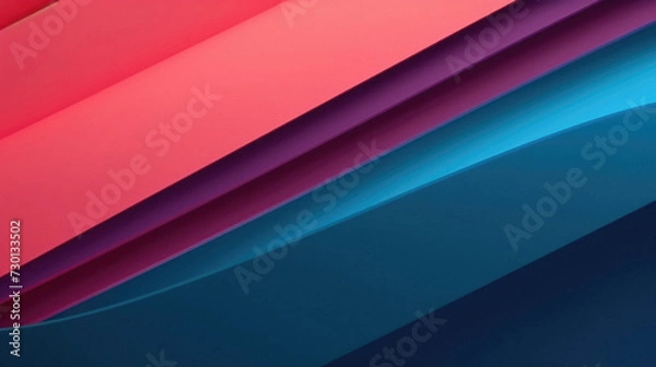 Fototapeta Abstract background of blue and pink paper stripes, can be used as background.