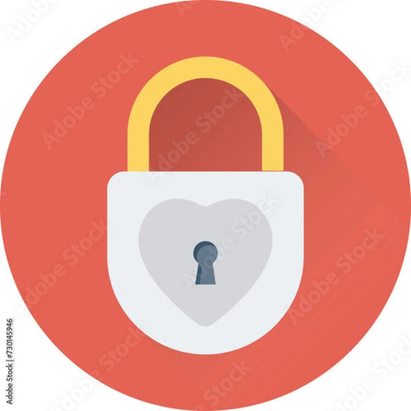 Fototapeta Padlock Vector Icon 