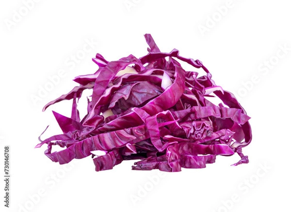 Fototapeta sliced of red cabbage transparent png