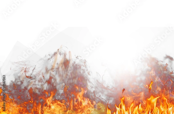 Obraz Fire flame, transparent