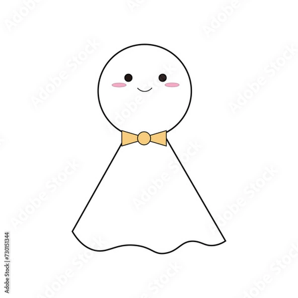 Obraz 上を見てるかわいいてるてる坊主