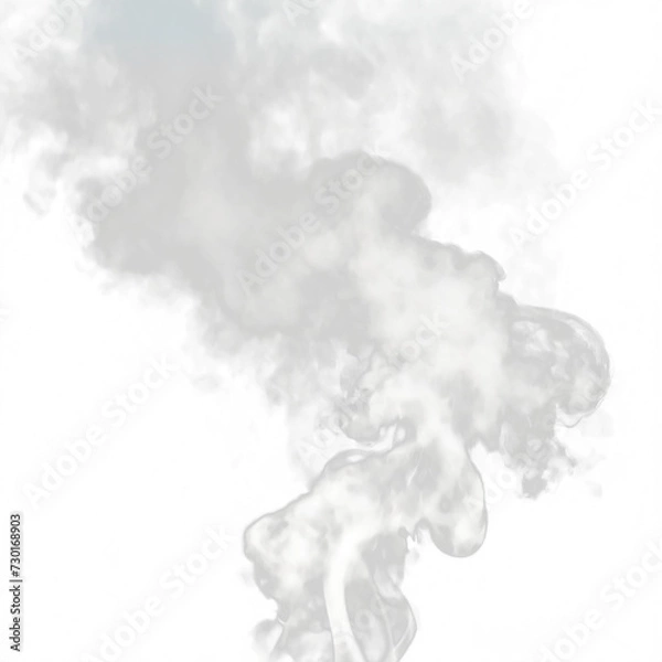 Fototapeta Close-up of steam or abstract white smog rising above