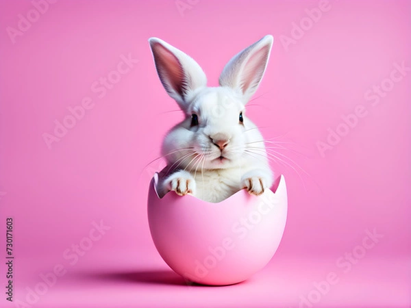 Obraz easter bunny with eggs