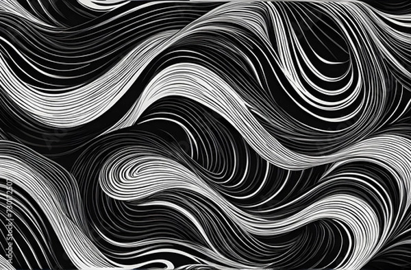 Obraz black and white abstract background