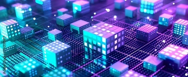 Obraz fiber optics background