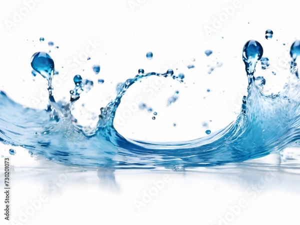 Obraz water splash isolated on white background