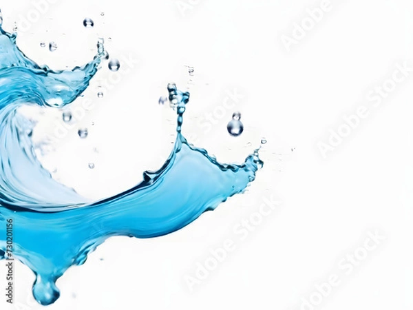 Obraz water splash isolated on white background