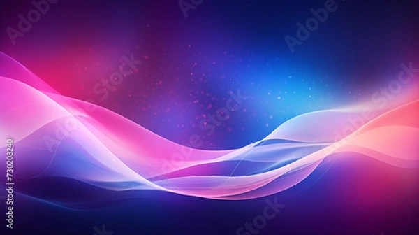 Fototapeta Vibrant abstract waves in UHD style with light-focused elements and organic shapes.