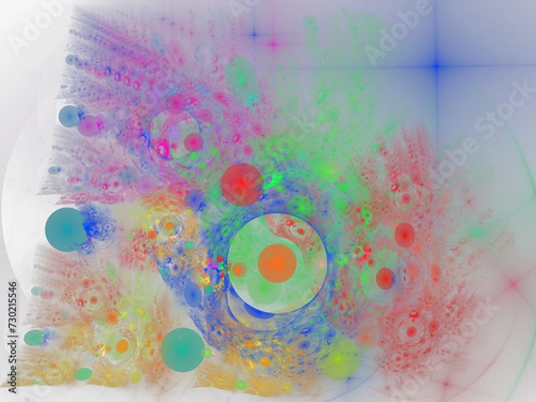 Obraz abstraction fractal composition
