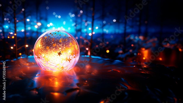 Obraz background with glowing lights