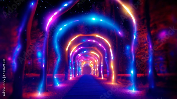 Obraz light through the tunnel