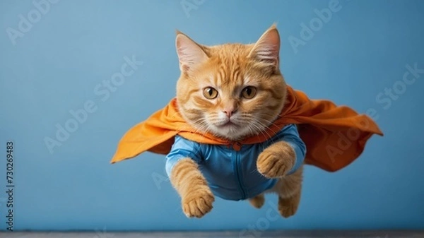 Obraz Supercat in flying action
