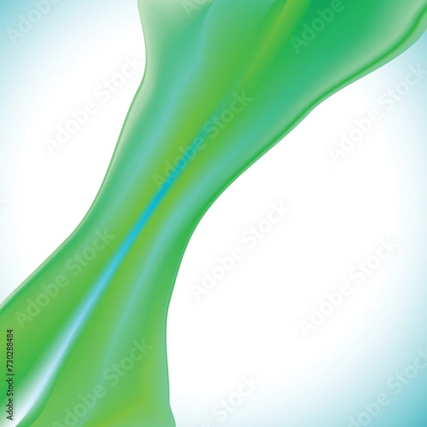 Fototapeta Abstract blurred green flow background