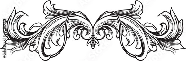 Obraz heraldic baroque motif 1