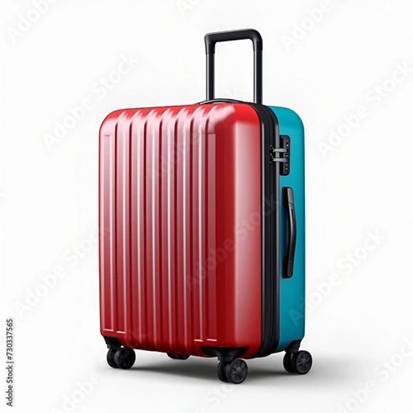 Obraz Travel suitcase isolated on white background 