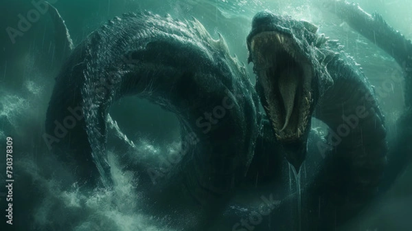 Obraz jörmungandr illustration