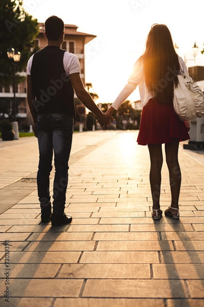 Obraz Lovers at Sunset