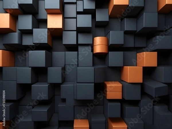 Fototapeta abstract background made of cubes