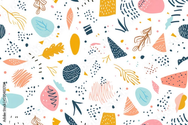 Obraz Seamless Pastel Pattern for Versatile Backgrounds
