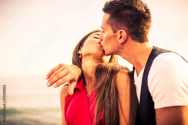 Obraz Lovers at Sunset