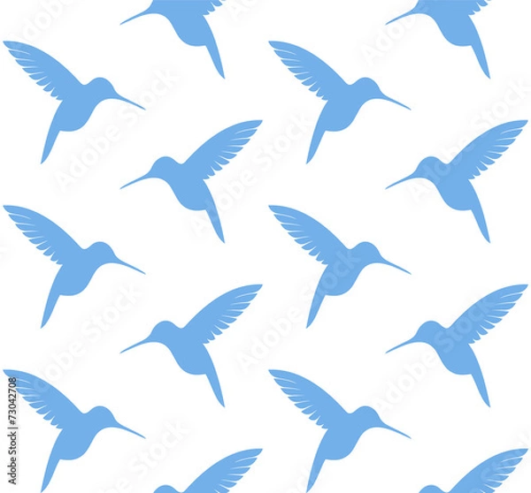 Fototapeta Hummingbird. Pattern