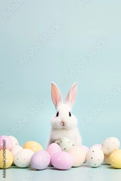 Obraz Easter bunny and eggs