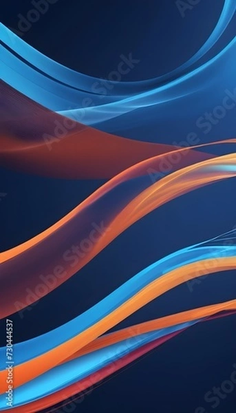 Fototapeta Modern abstract high-speed movement. Colorful dynamic motion on blue background. Movement sport pattern for banner or poster design background concept.