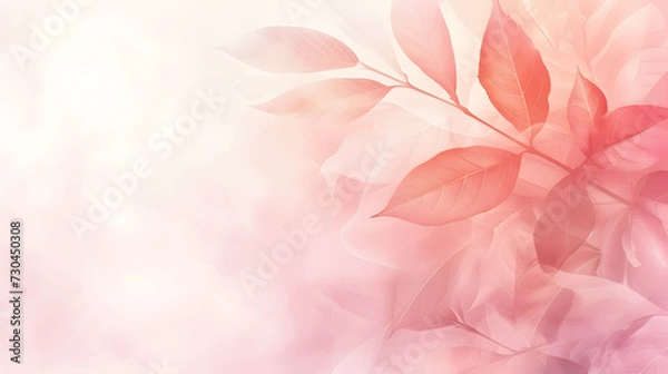 Fototapeta Beautiful flower blossom pale background wallpaper for text and presentations, flower texture, floral design, pale colored background wallpaper for presentation