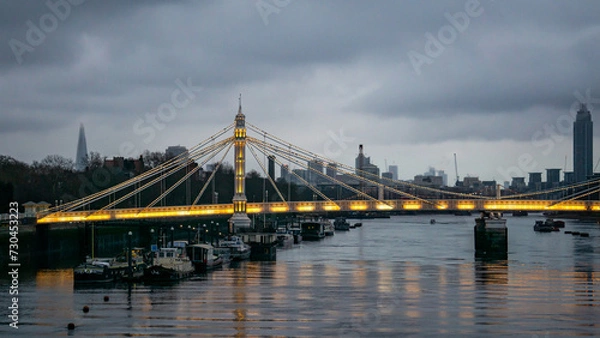 Obraz Albert Bridge night