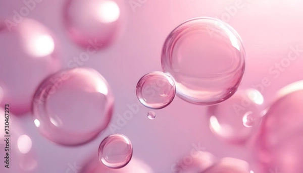 Obraz pink soap bubbles