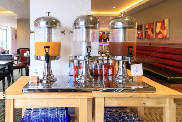 Fototapeta Refreshing Beverages Ready to Serve