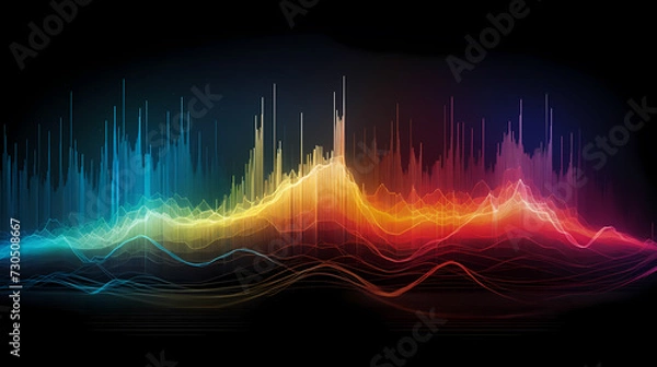 Fototapeta Stock market information technology concept illustration, illustration that can be used to analyze financial statements