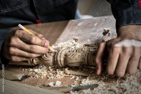 Obraz Carpenter at work