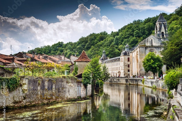 Obraz Starożytne opactwo benedyktynów w Brantome we Francji